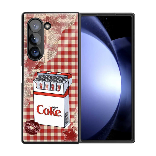 Vintage Cola Club Samsung Z Fold Glass Case