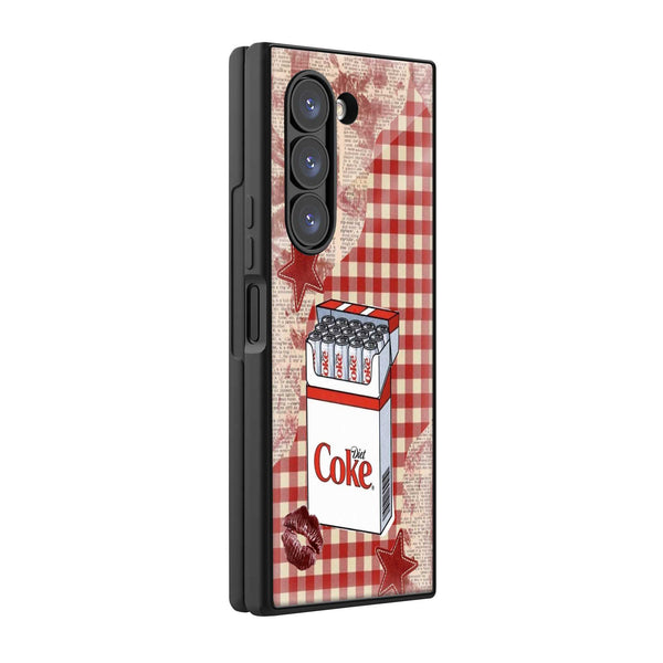 Vintage Cola Club Samsung Z Fold Glass Case