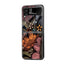 Vintage Floral Pattern Samsung Z Flip Glass Case