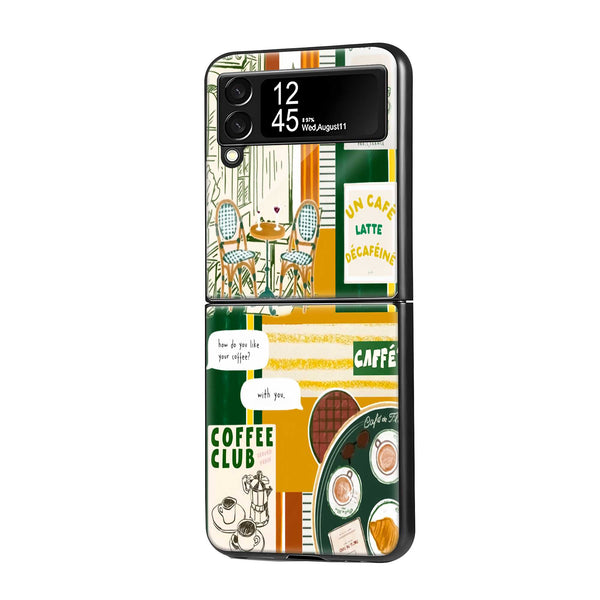 Vintage Market Samsung Z Flip Glass Case