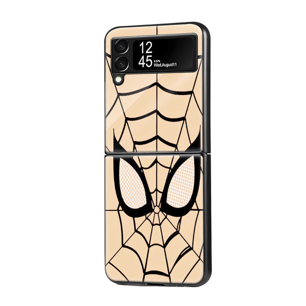 Vintage Spider Mask Samsung Z Flip Glass Case