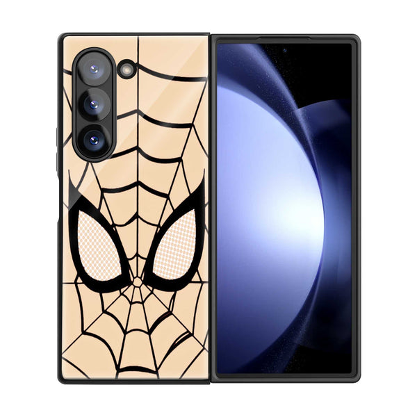 Vintage Spider Mask Samsung Z Fold Glass Case