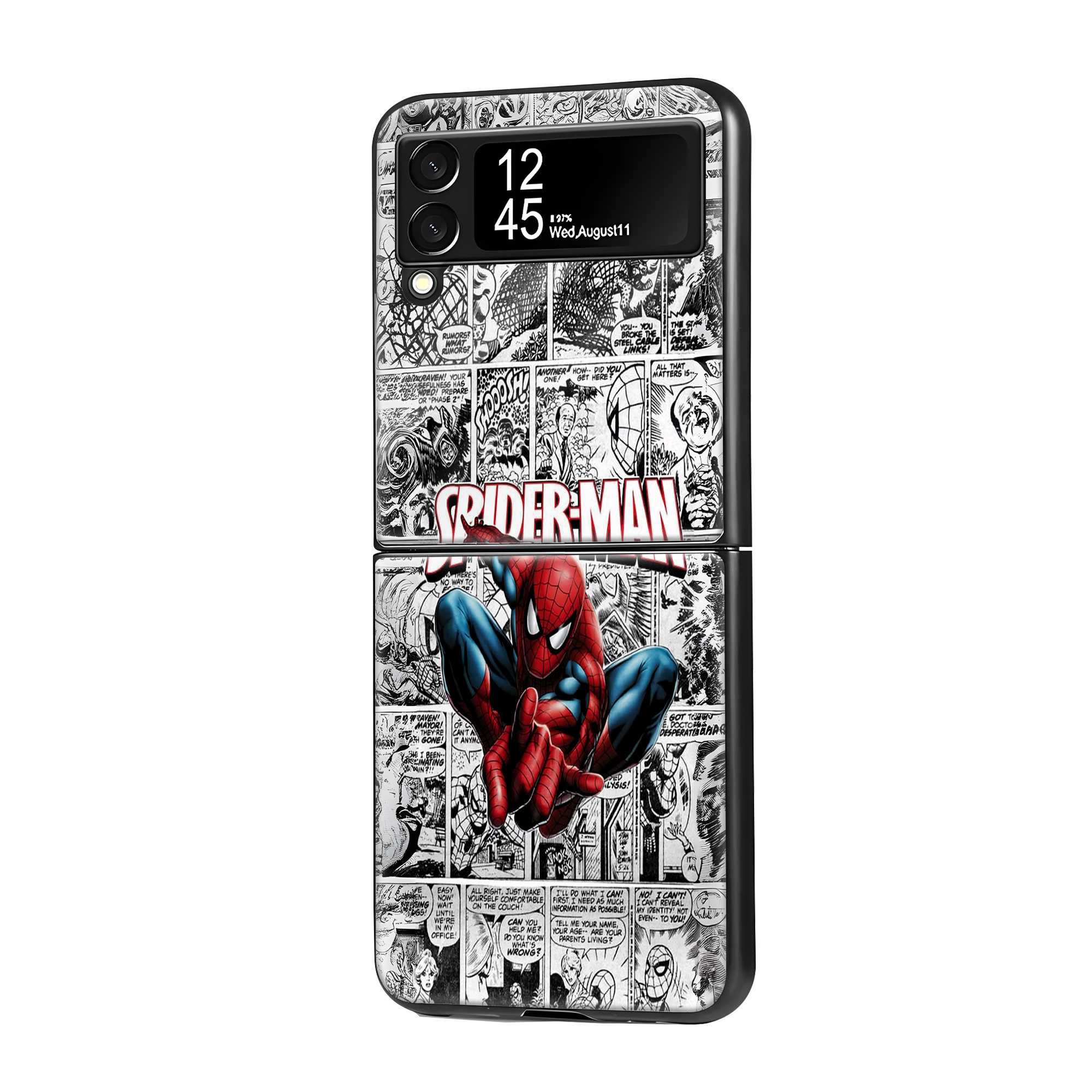Vintage Web Comics Samsung Z Flip Glass Case