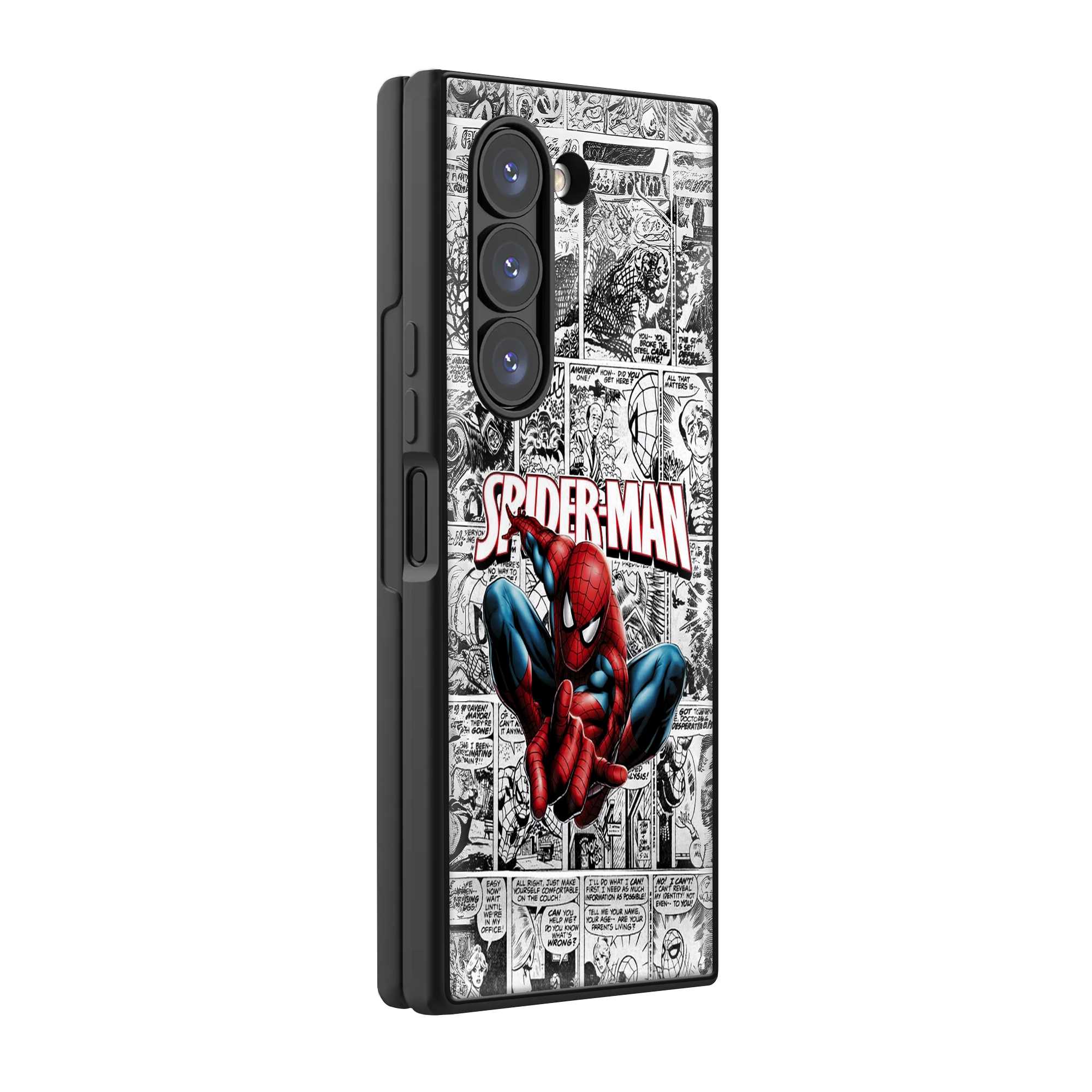 Vintage Web Comics Samsung Z Fold Glass Case