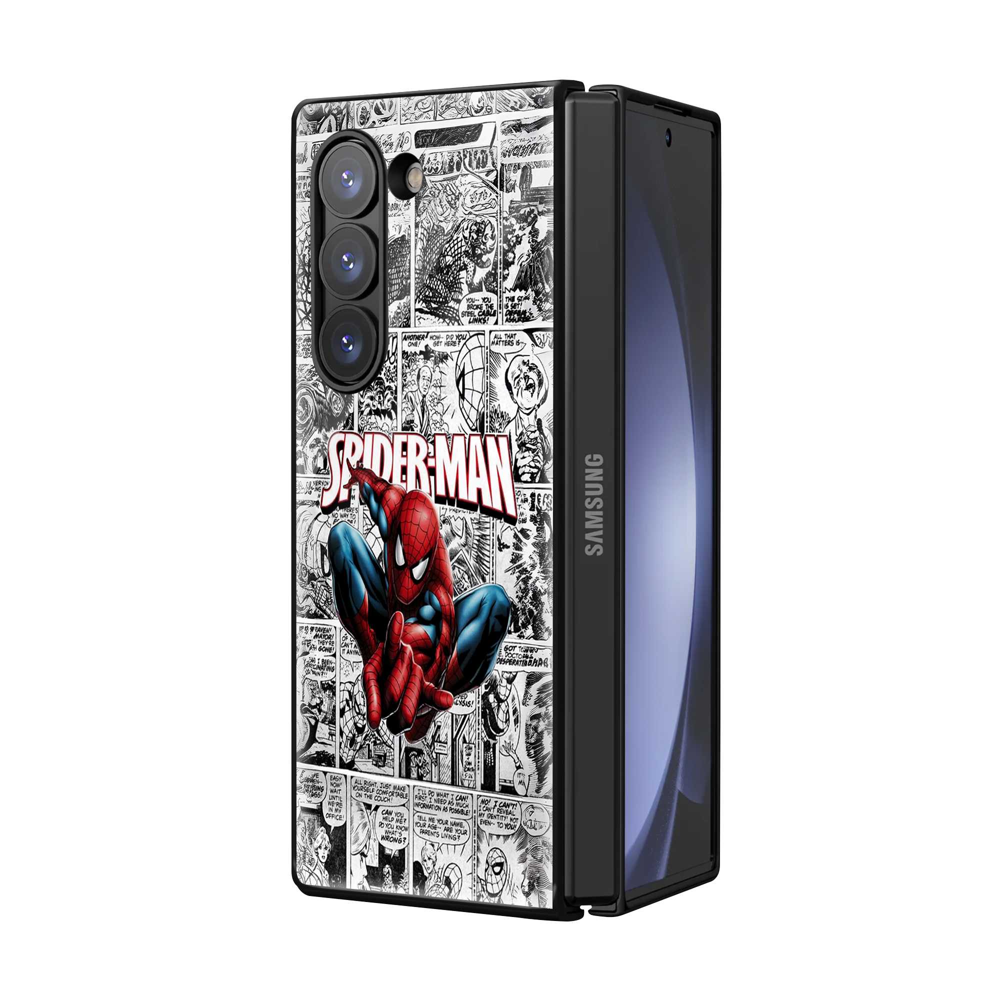 Vintage Web Comics Samsung Z Fold Glass Case