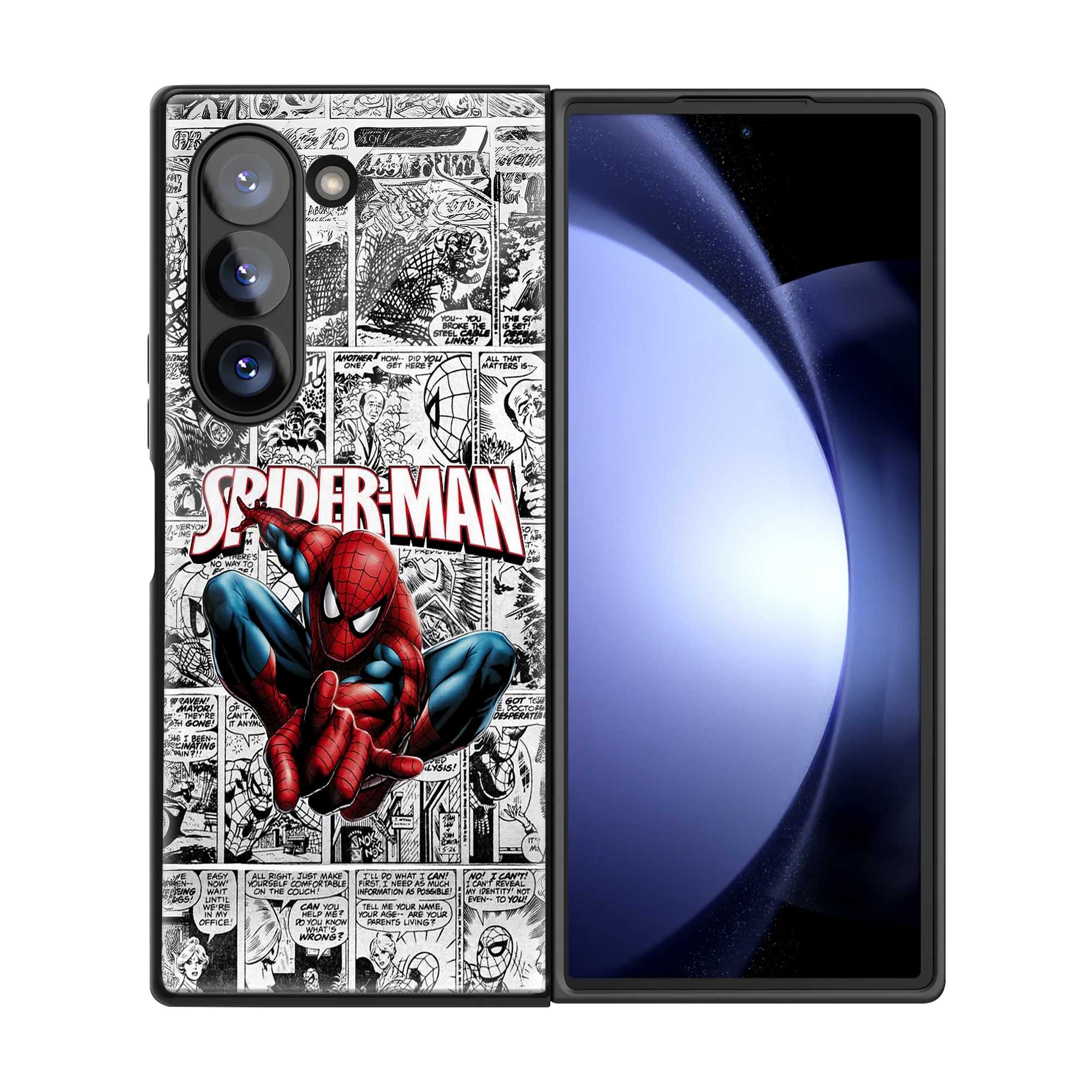 Vintage Web Comics Samsung Z Fold Glass Case