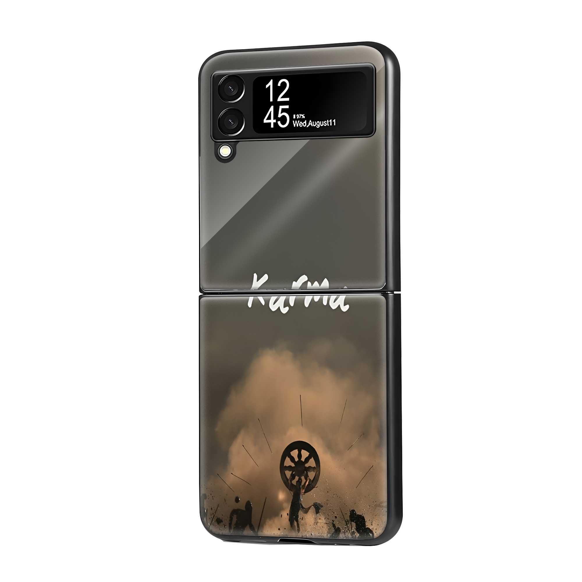 War of Karma Samsung Z Flip Glass Case