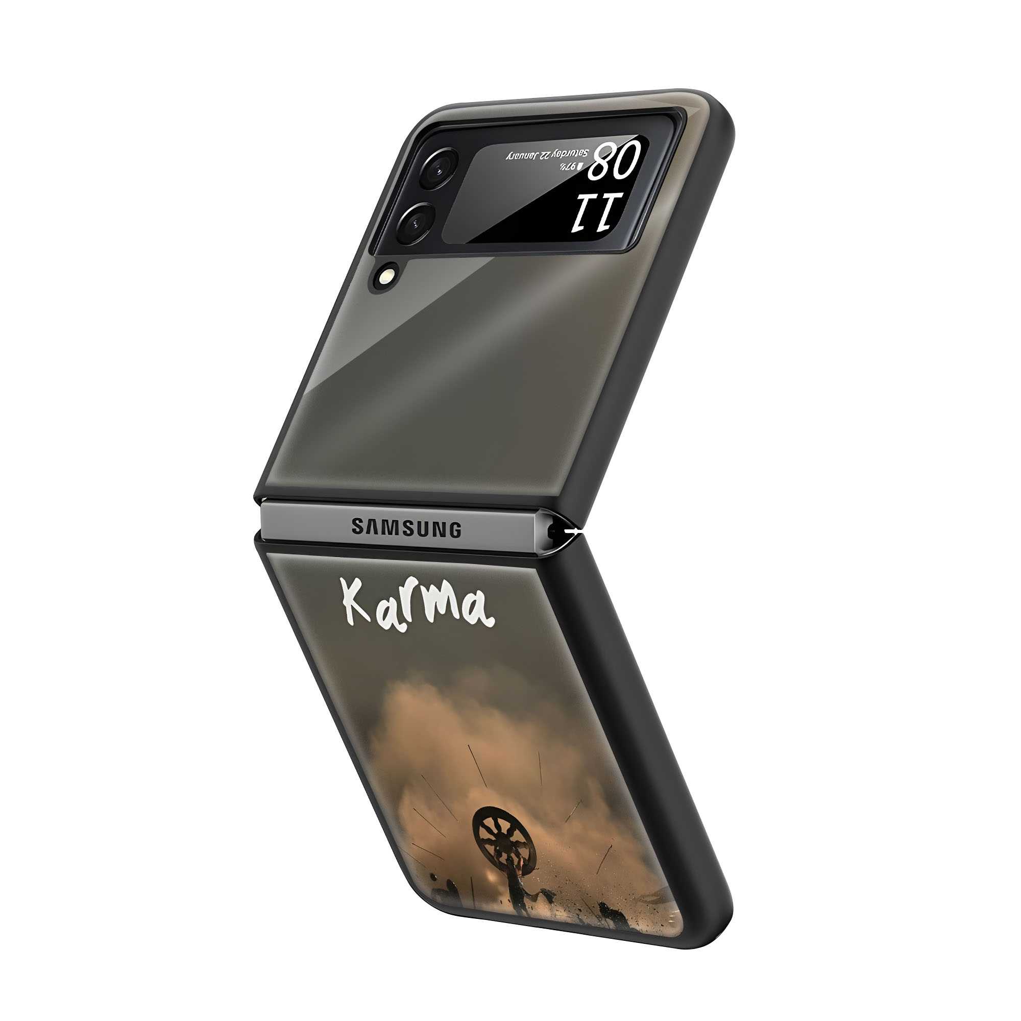 War of Karma Samsung Z Flip Glass Case