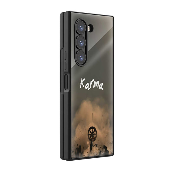 War of Karma Samsung Z Fold Glass Case
