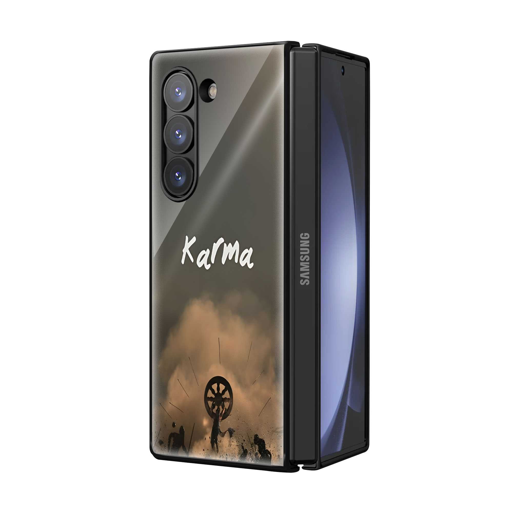 War of Karma Samsung Z Fold Glass Case
