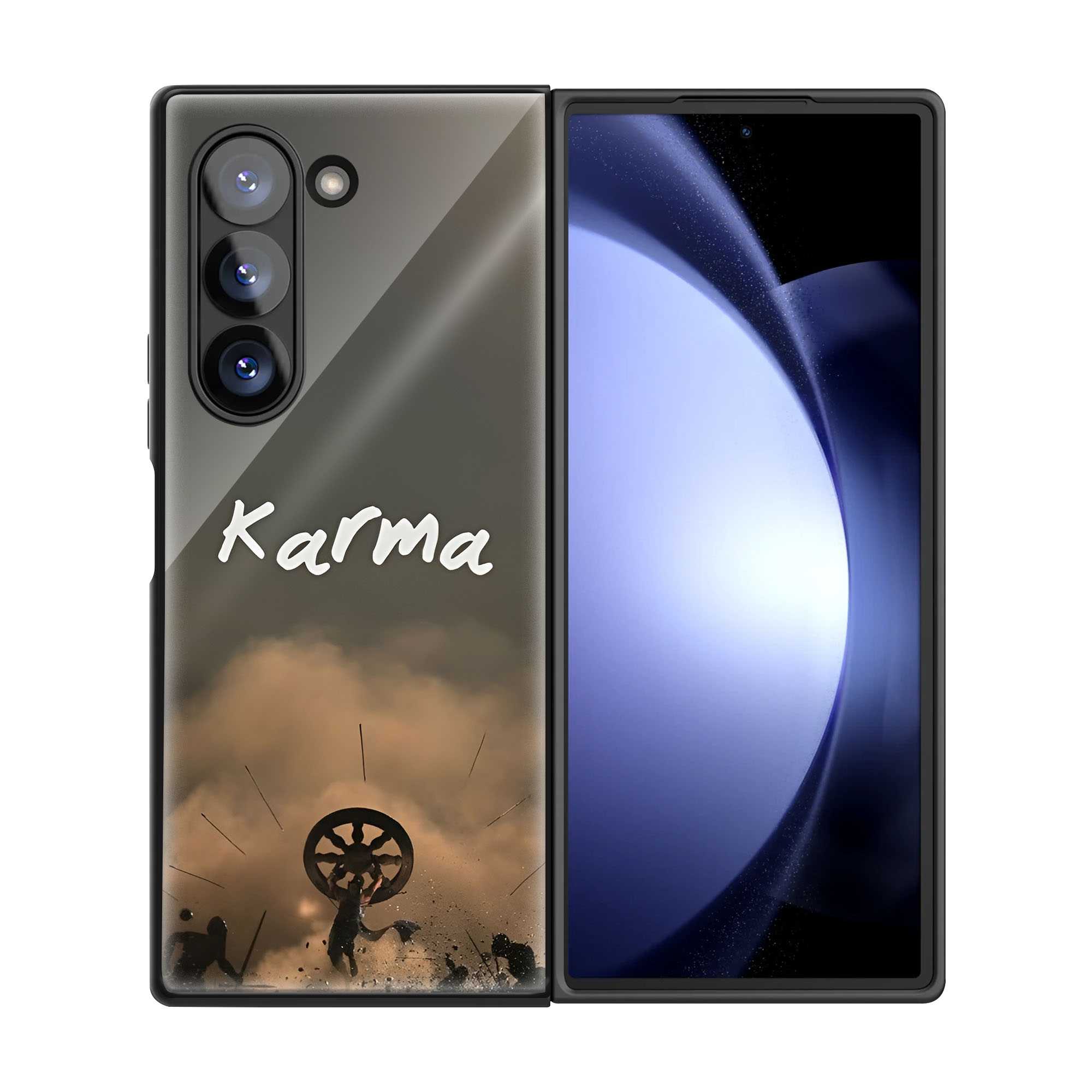War of Karma Samsung Z Fold Glass Case