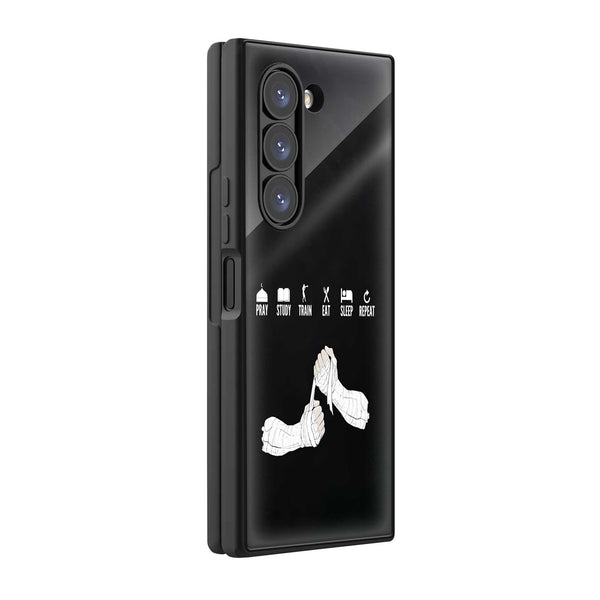 Warrior Habits Samsung Z Fold Glass Case