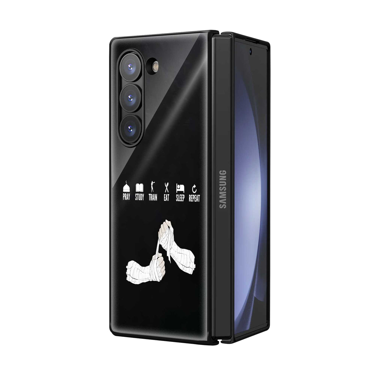 Warrior Habits Samsung Z Fold Glass Case