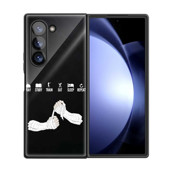 Warrior Habits Samsung Z Fold Glass Case
