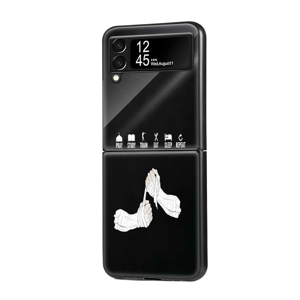 Warrior Habits Samsung Z Flip Glass Case