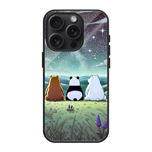 We Bare Bears Glass Case