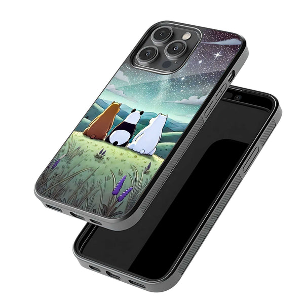 We Bare Bears Glass Case