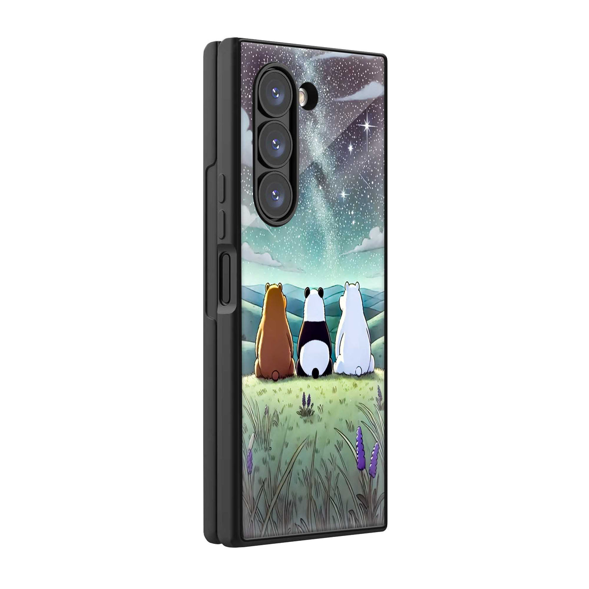 We Bare Bears Samsung Z Fold Glass Case Main image