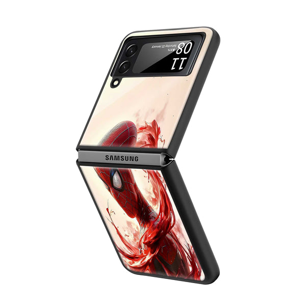 Web Fury Samsung Z Flip Glass Case