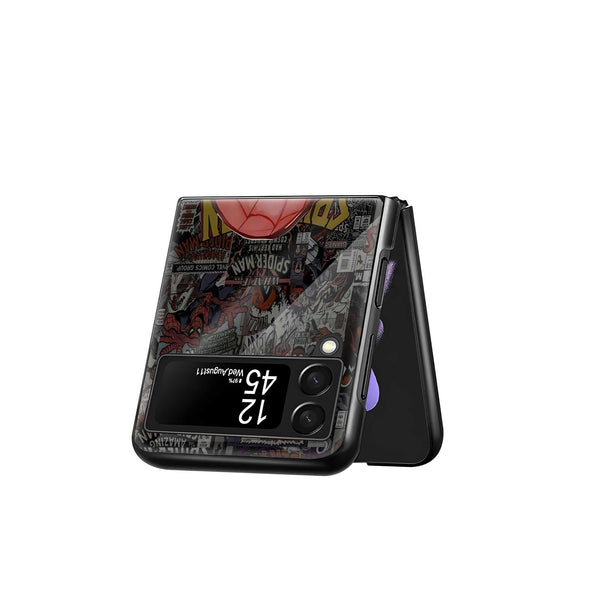 Web Legacy Samsung Z Flip Glass Case