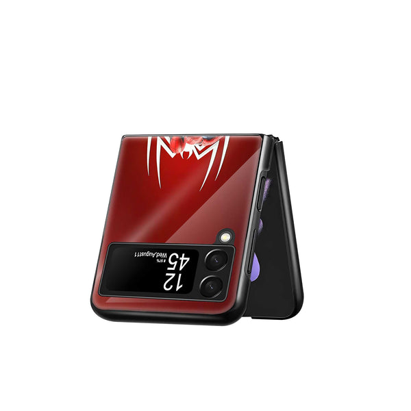 Web Strike Samsung Z Flip Glass Case
