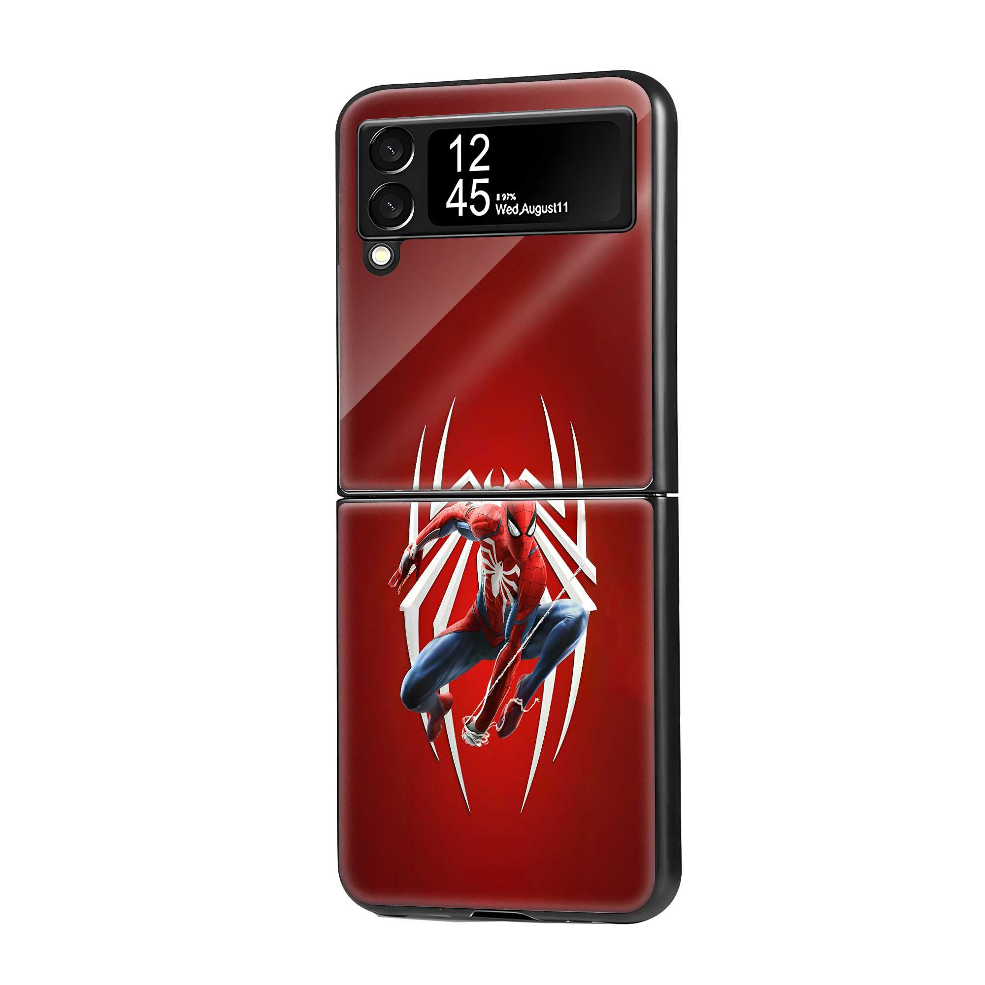 Web Strike Samsung Z Flip Glass Case
