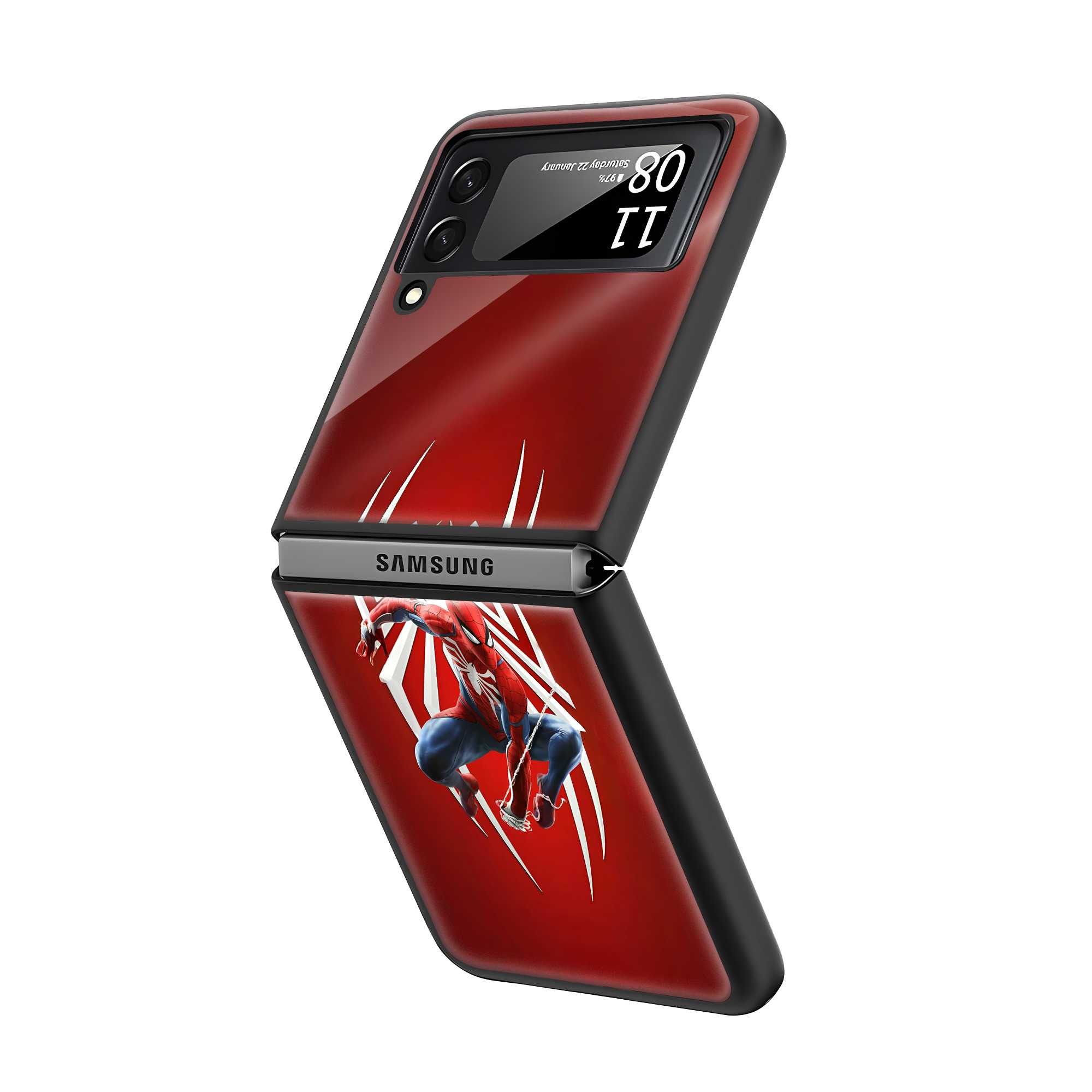 Web Strike Samsung Z Flip Glass Case Secondary image