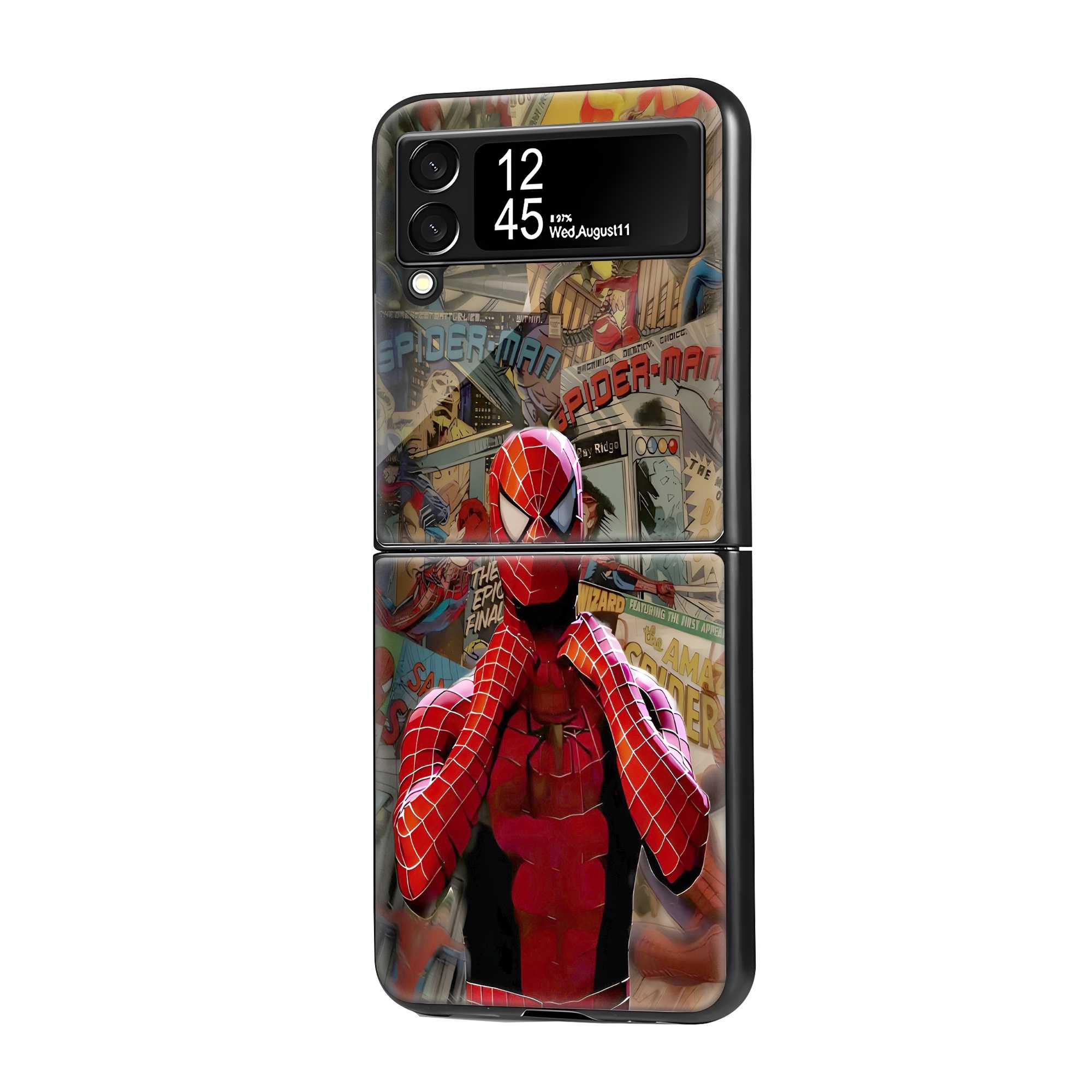 Web Warrior Samsung Z Flip Glass Case