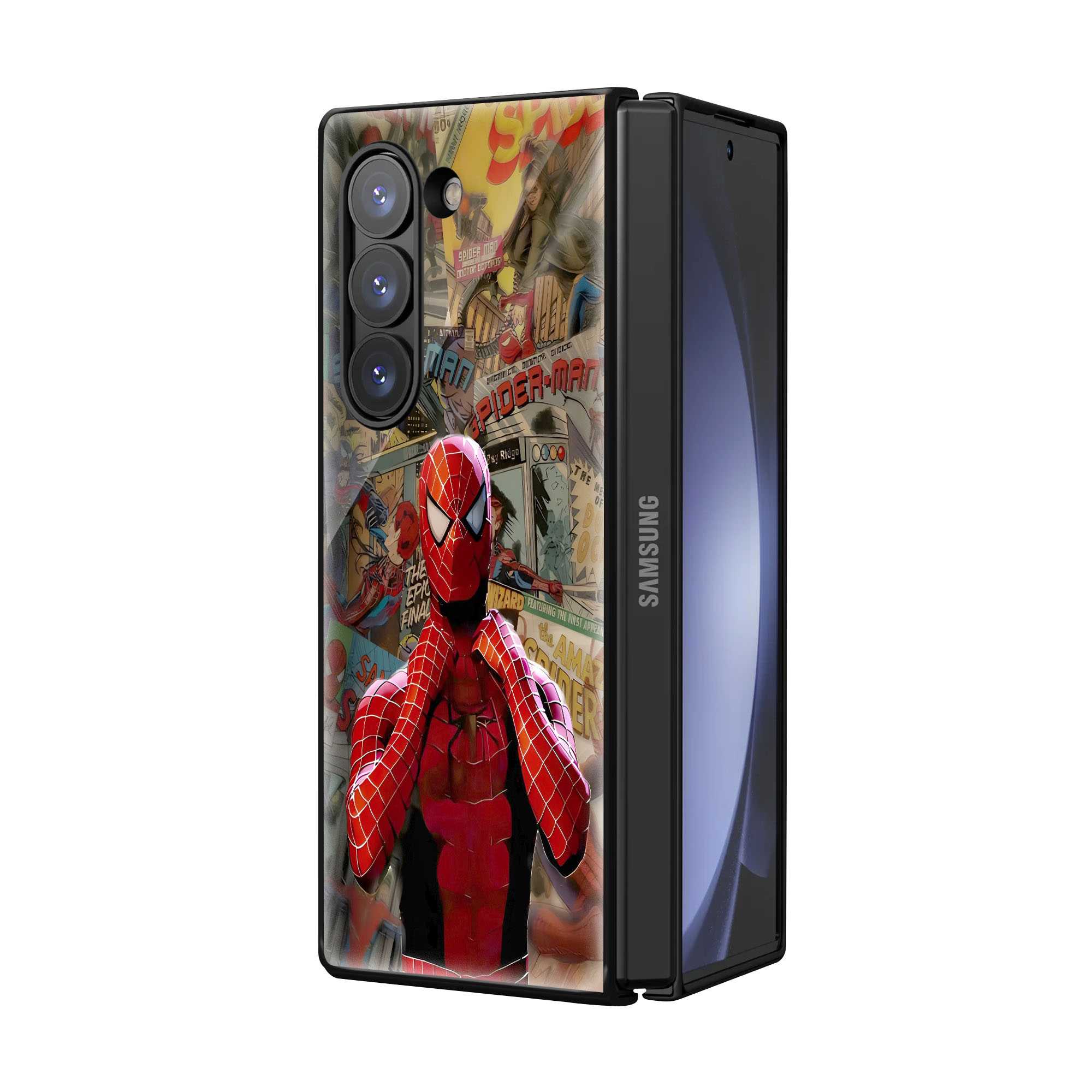 Web Warrior Samsung Z Fold Glass Case