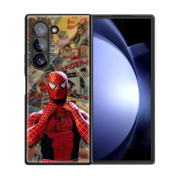 Web Warrior Samsung Z Fold Glass Case