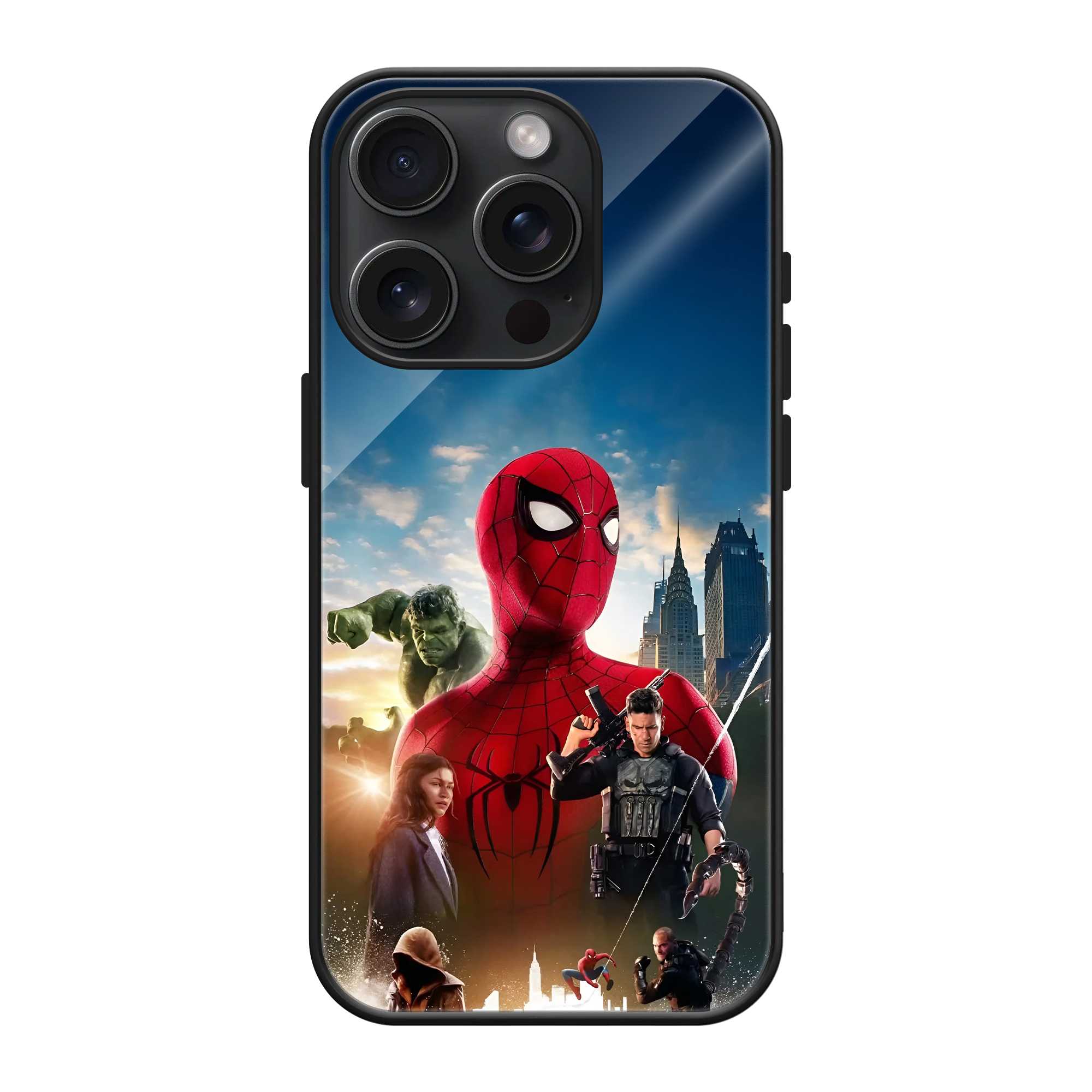 Web of Heroes Glass Case