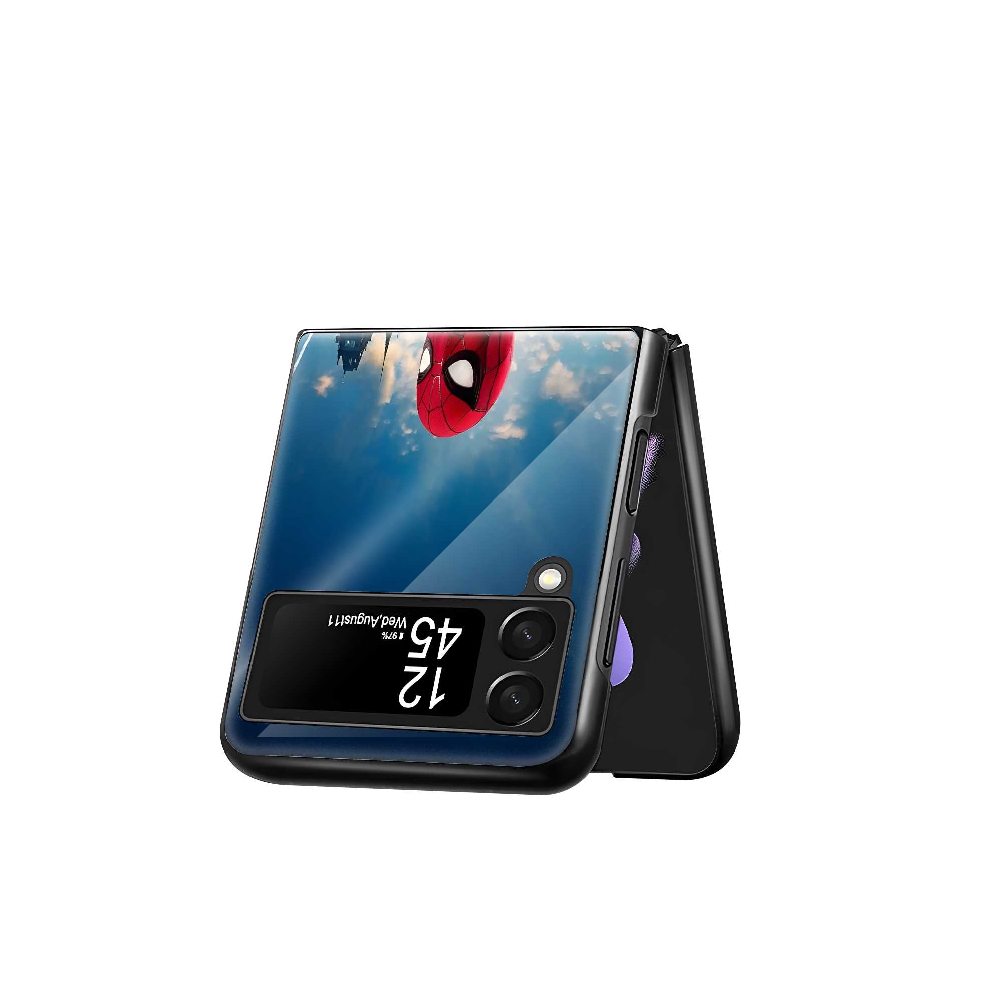 Web of Heroes Samsung Z Flip Glass Case