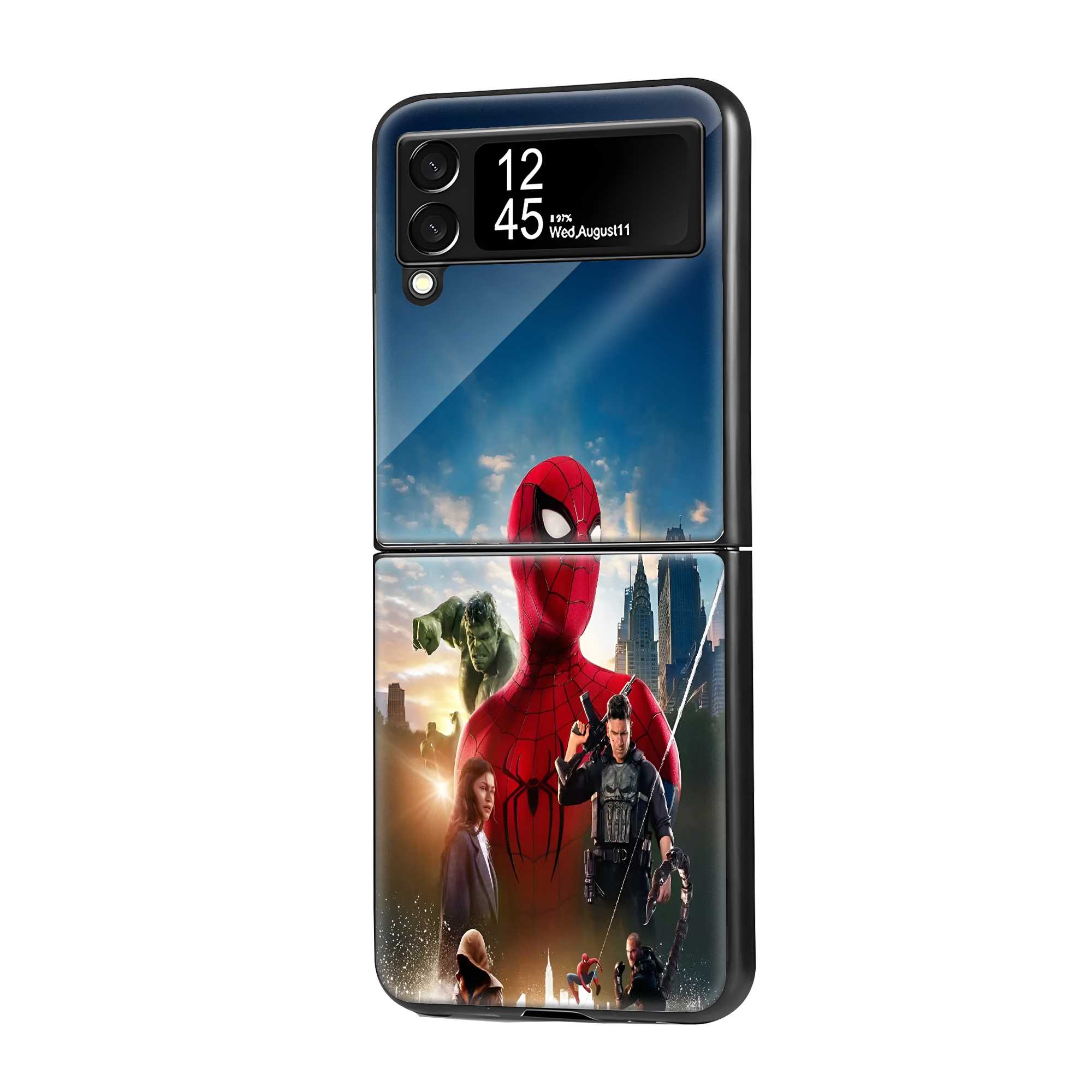 Web of Heroes Samsung Z Flip Glass Case