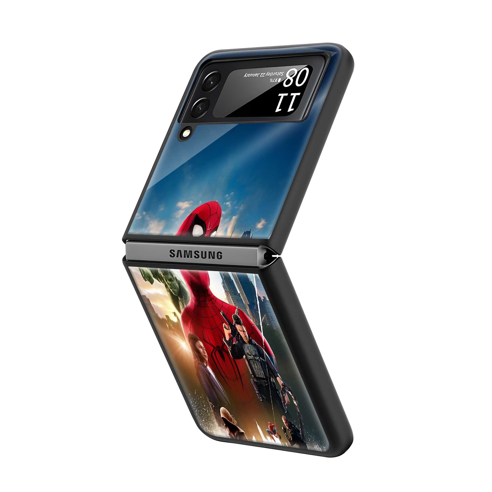 Web of Heroes Samsung Z Flip Glass Case