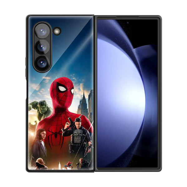 Web of Heroes Samsung Z Fold Glass Case