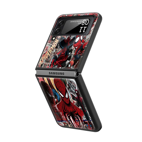 Webverse Collage Samsung Z Flip Glass Case