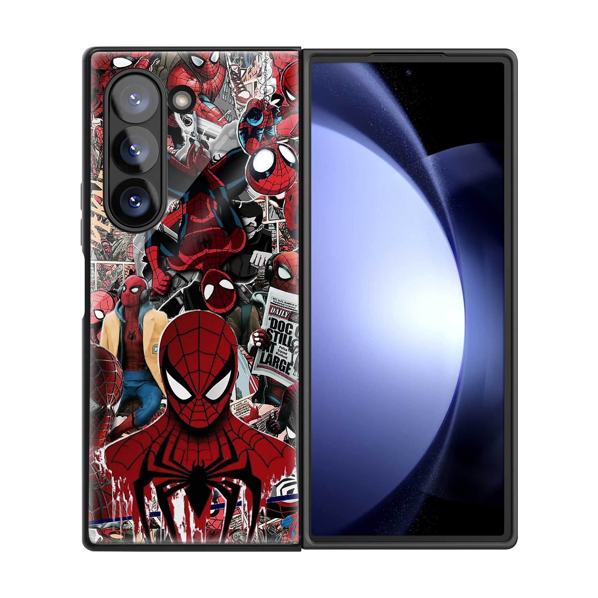 Webverse Collage Samsung Z Fold Glass Case
