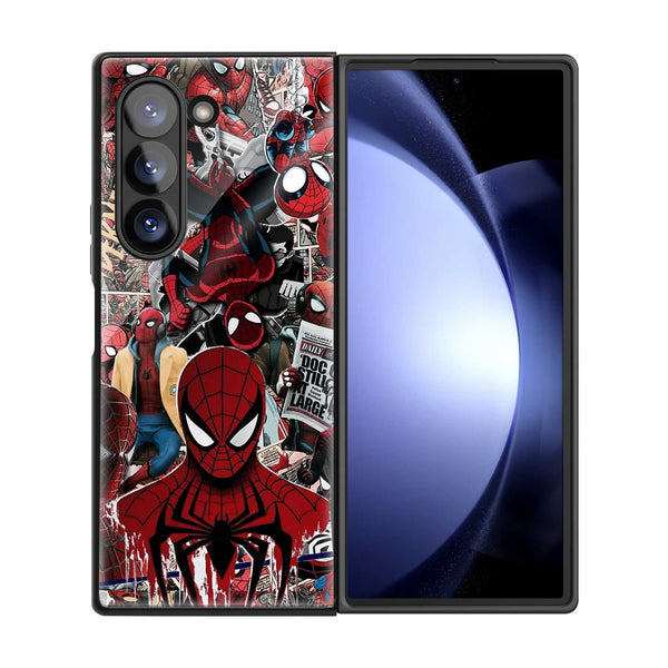 Webverse Collage Samsung Z Fold Glass Case