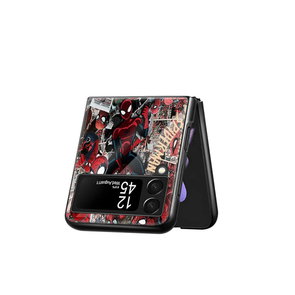 Webverse Collage Samsung Z Flip Glass Case