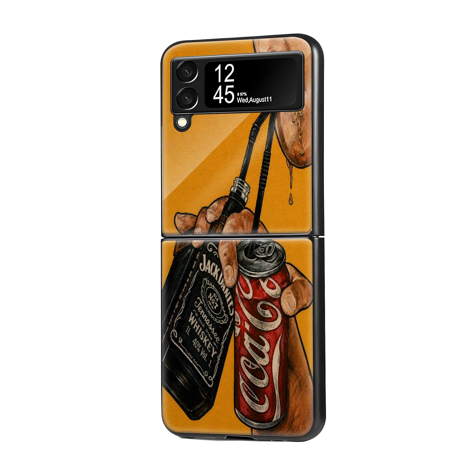 Whiskey & Cola Samsung Z Flip Glass Case Main image