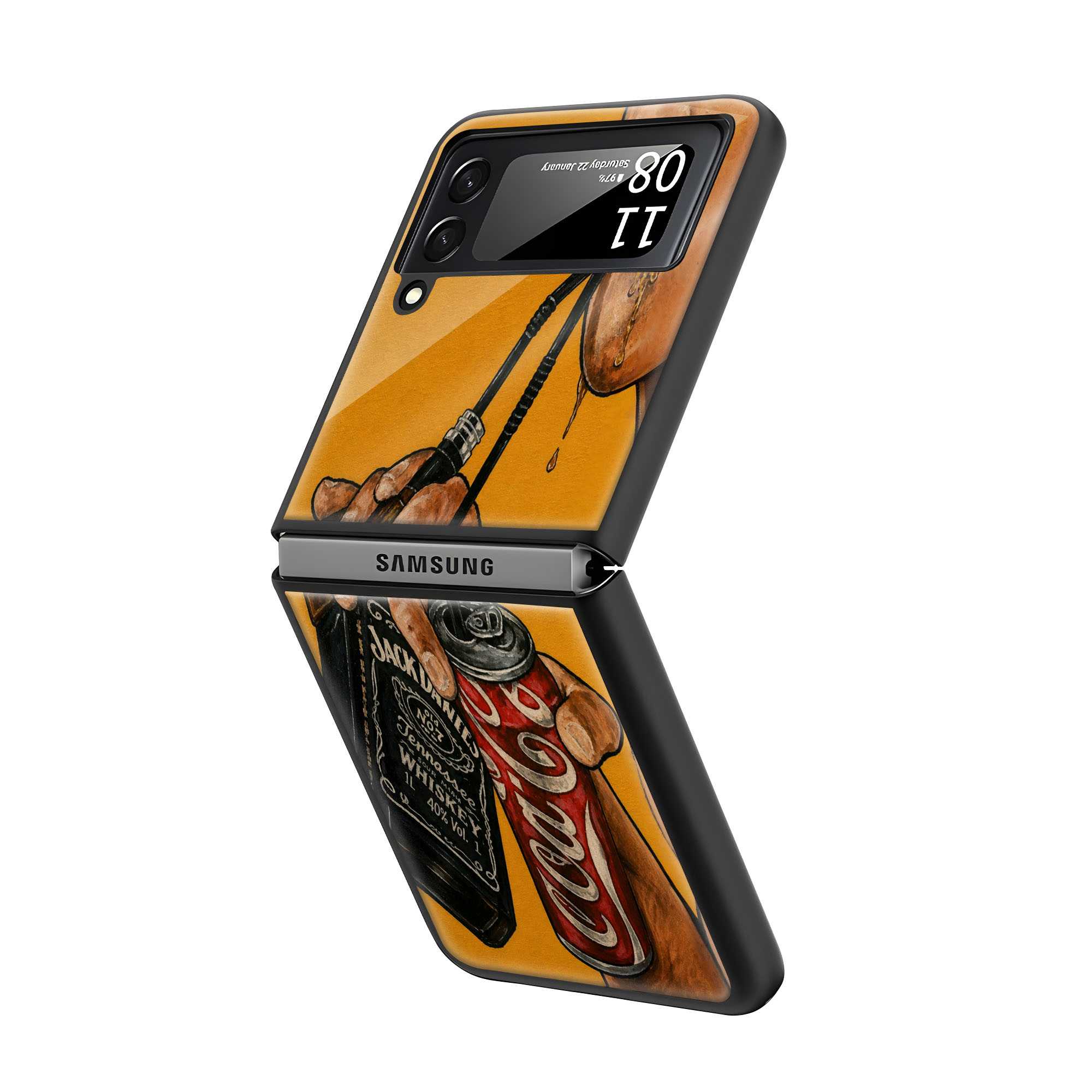 Whiskey & Cola Samsung Z Flip Glass Case