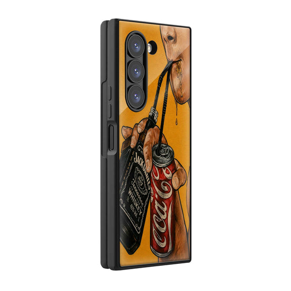 Whiskey & Cola Samsung Z Fold Glass Case