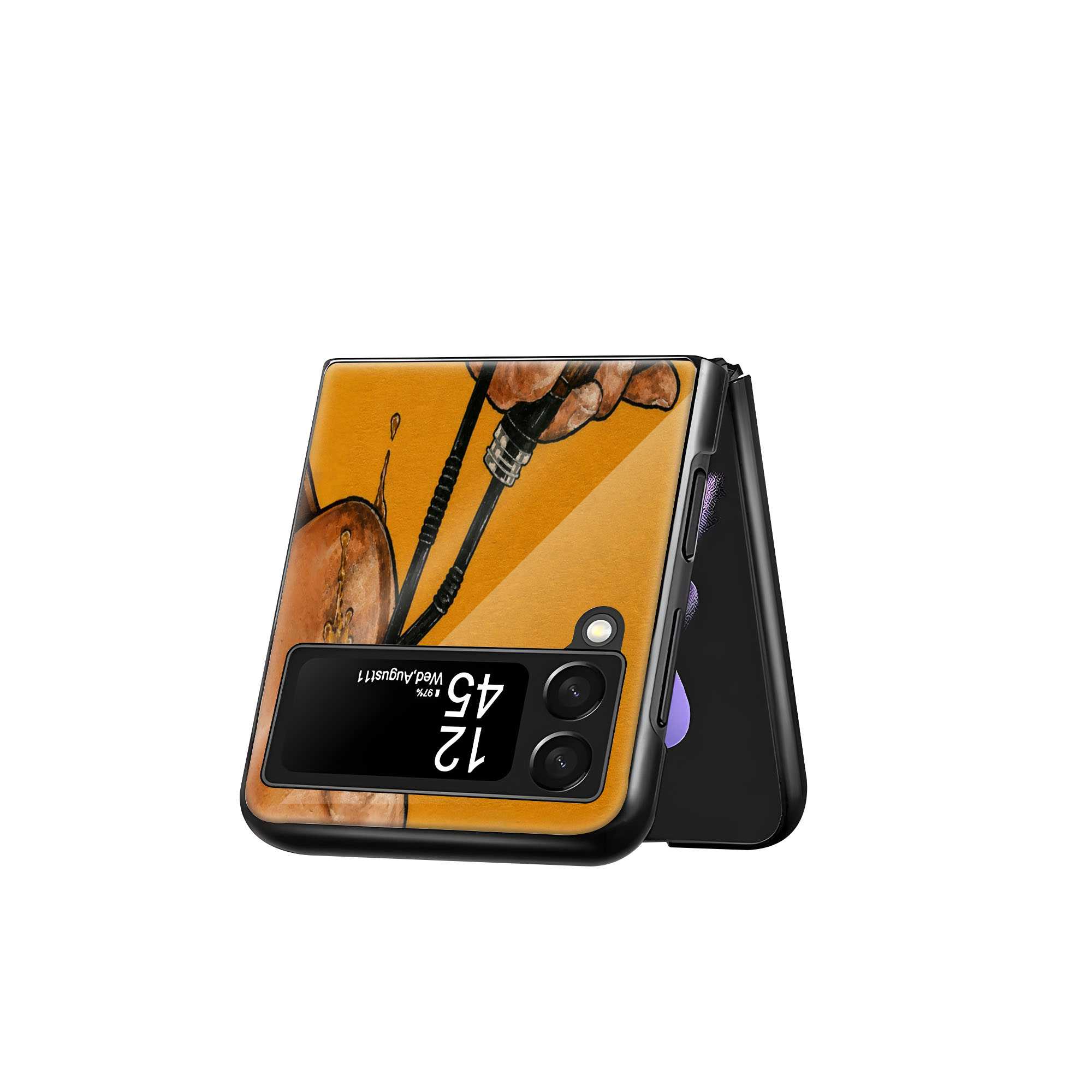 Whiskey & Cola Samsung Z Flip Glass Case