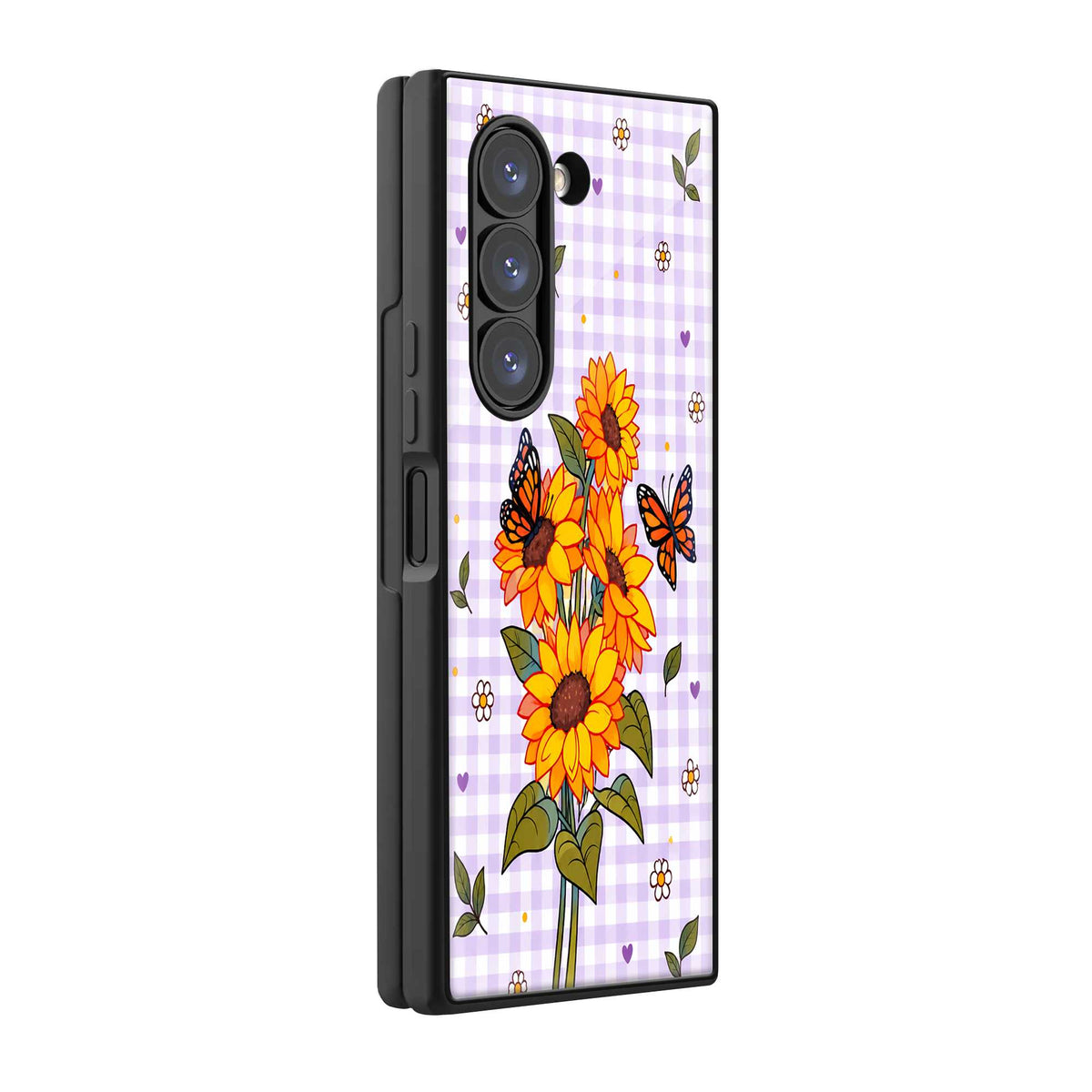Wildflower Bloom Samsung Z Fold Glass Case