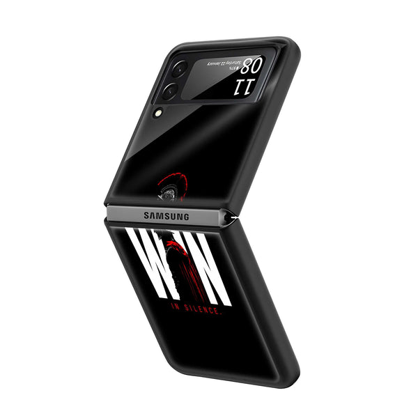 Win Silence Samsung Z Flip Glass Case