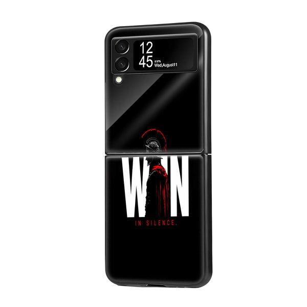 Win Silence Samsung Z Flip Glass Case