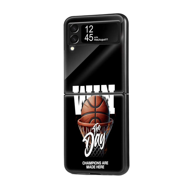 Win The Day Samsung Z Flip Glass Case