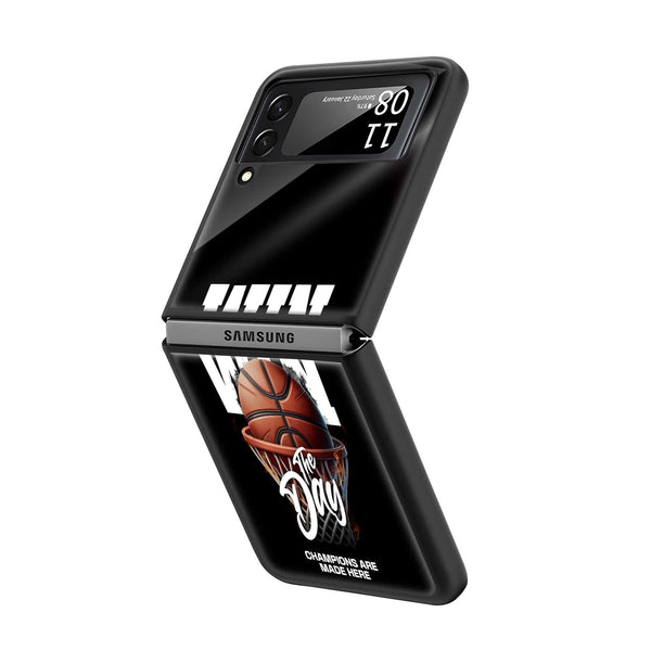 Win The Day Samsung Z Flip Glass Case