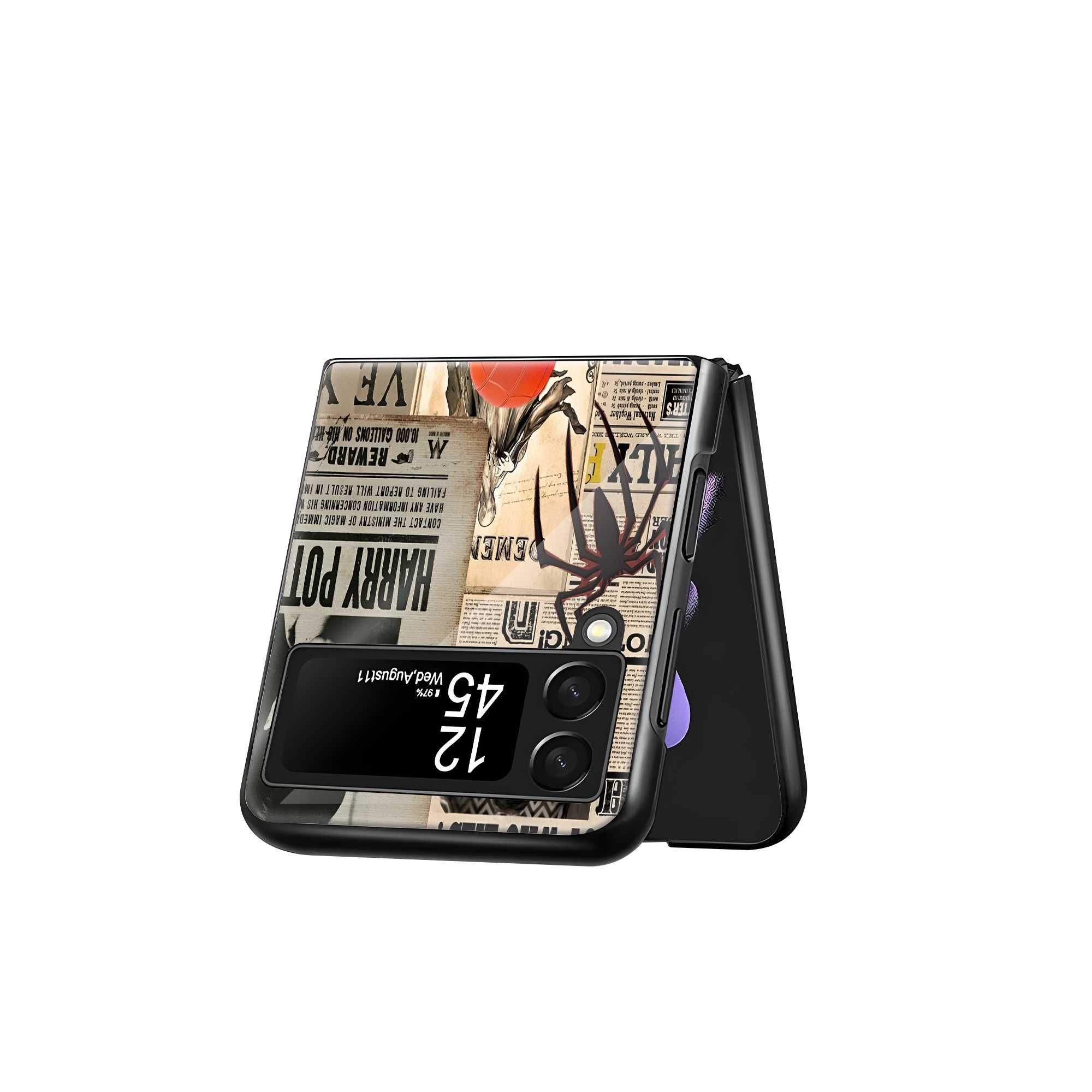 Wizard Web Samsung Z Flip Glass Case