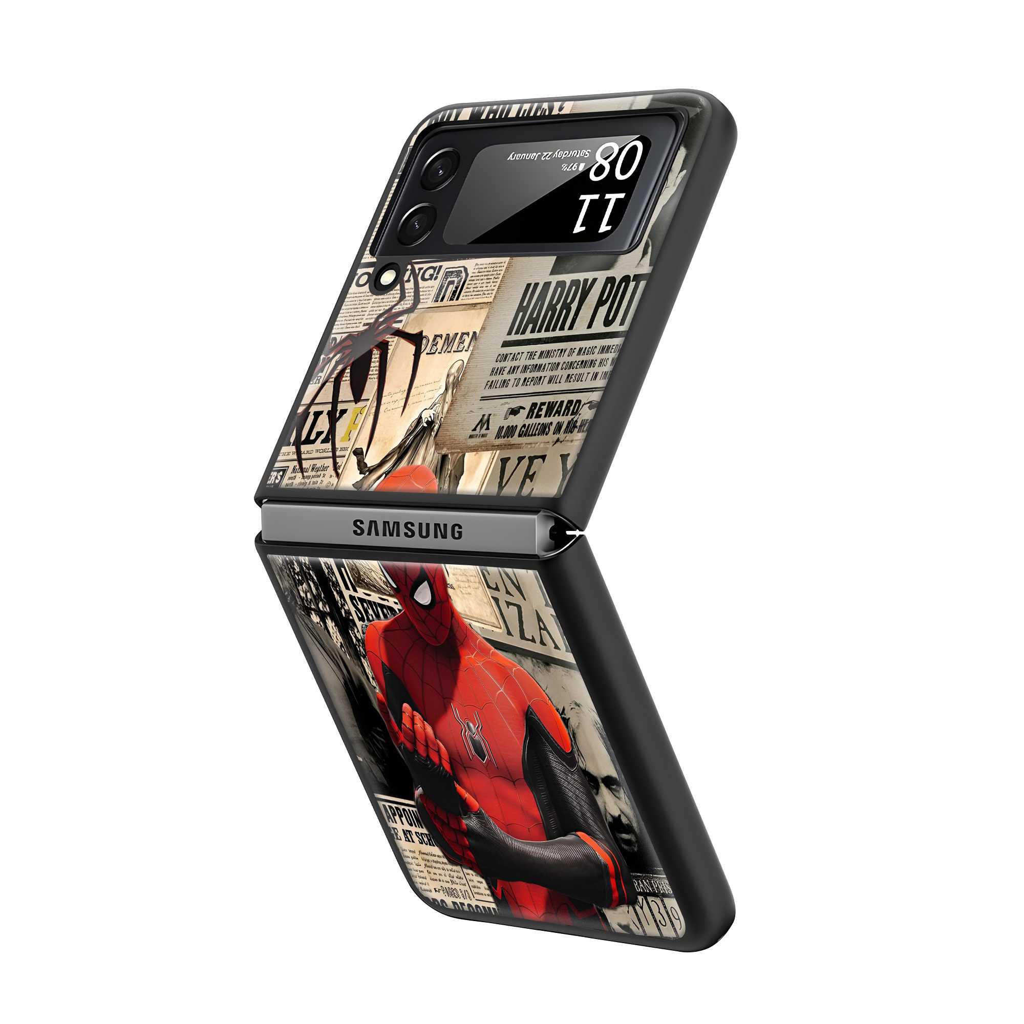 Wizard Web Samsung Z Flip Glass Case Secondary image